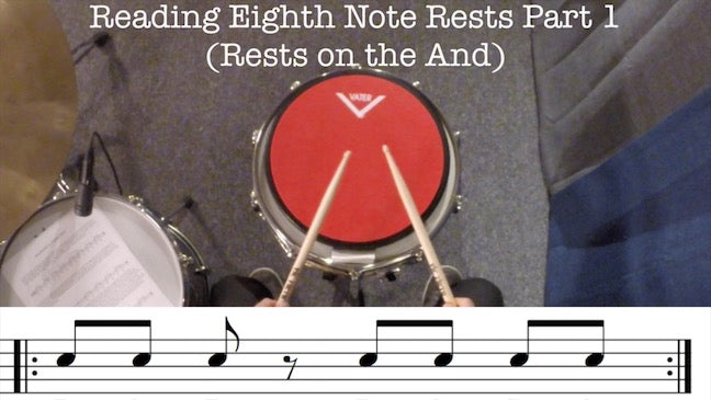 Reading Eighth Note Rests Part 1 (Rests on the And) – Drum Highway